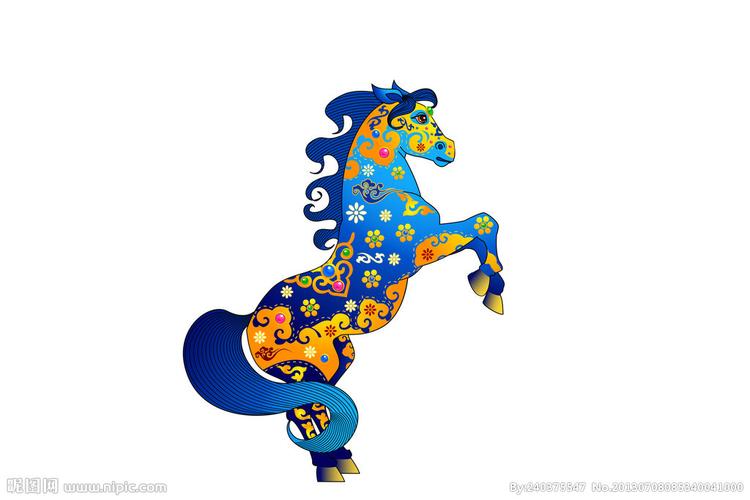 生肖马设计图__其他_动漫动画_设计图库_昵图网